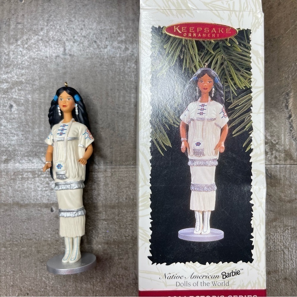 Hallmark Keepsake Ornament Native American Barbie Dolls of the World